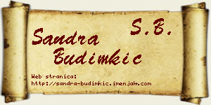 Sandra Budimkić vizit kartica